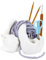 VEHICAR Yarn Bowl 3D Printed, Large Cat Yarn Holder with Tool Hole, Cute Sleeping Cat Shape Storage Bowls, Ideal for Crocheting and Knitting, Great for Yarn Organization (Pure White)