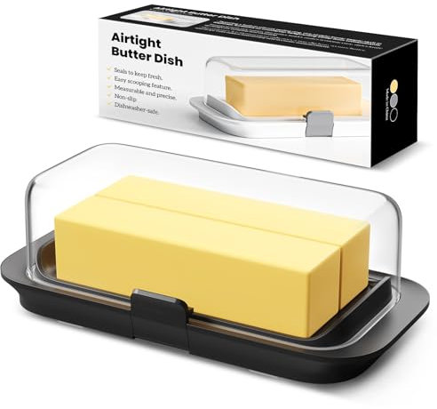 Pisol Beurrier, pour 250 gr de beurre, Boîte à Beurre Hermétique avec Couvercle, Idéale pour Beurre Français / Beurre Kerrygold / Beurre Européen
