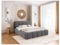 MEBLINI Salerno Polsterbett 180x200 mit Lattenrost - Bubble Bett - Cloud - Marshmallow Bed - Kopfteil Bett mit Stauraum - Betten - 180x200 - Dunkelgrau Boucle ohne Matratze
