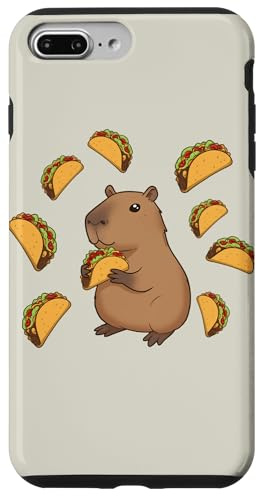 Funny Cute Kawaii Capybara Eating Tacos Girls Boys Men Women Case for iPhone 7 Plus/8 Plus