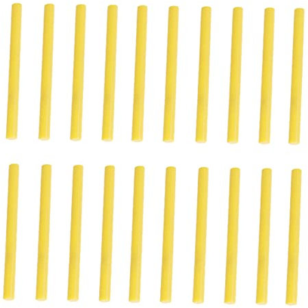 Amosfun 20pcs Uhu Glue Stick Replacement Hot Melt Glue Strips Colorful Adhesive Rods for School Projects and Diy