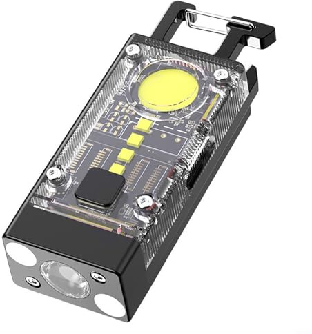 BlesConi for Flashlight USB C, 1500 Lumens Solar Rechargeable EDC Light with 365nm UV, IPX6 Waterproof & Bottle Opener, Compact for Outdoor