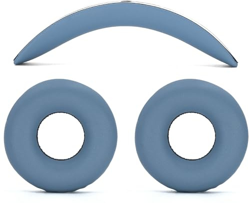 Defean Kit 2 in1 - Auricolari per cuffie wireless Sony WH-CH520, colore: Blu | Kit di cuscinetti di ricambio 2 in 1 + fascia per la testa, cuscinetti di ricambio e cuscinetti per le orecchie
