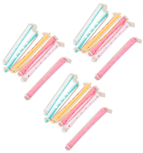 Lot de 18 Set de Tiges de Permanente Froides en Plastique pour Cheveux | Format 9, 00x0, 90x0, 90cm, Usage Salon Professionnel ou Coiffure à Domicile, pour Débutants et Pros