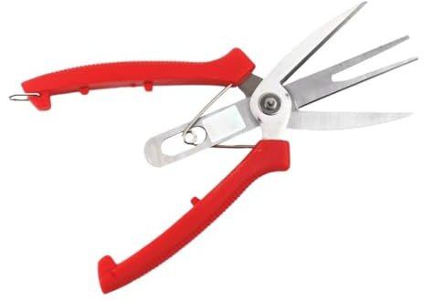 Angoily Ciseaux à Double Lame pour Jardinage, Outils Légers et Antidérapants pour Couper Fleurs, Fruits et Légumes