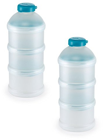 NUK 10256342 Milchpulver-Portionierer, 6er Pack (2 x 3er Pack), petrol