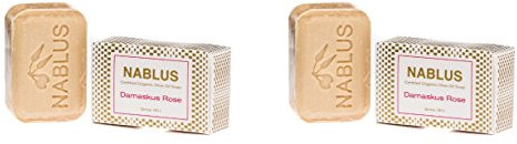 2er Set - Nablus Soap, Sorte: Damaskus Rose, handgemacht und palmölfrei, 2x100g