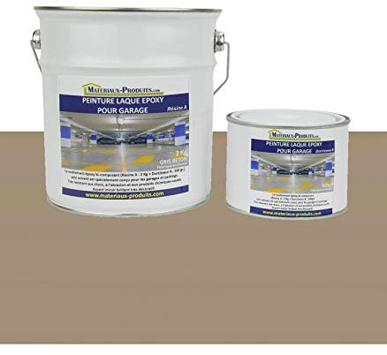 Peinture Laque Epoxy pour Garage 2.5 Kg Taupe - MATPRO