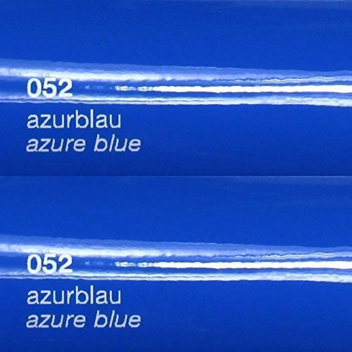 Unbekannt 11€/m² Oracal Plotterfolie Glanz 751c 052 Azurblau 63 cm Breite gegossene Plotter Möbel-Folie selbstklebend High Performance cast