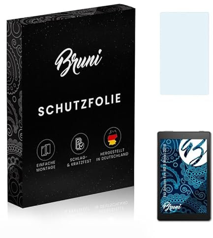 Bruni Schutzfolie kompatibel mit Amazn F¡re HD 8 Model 2018 Folie, glasklare Displayschutzfolie (2X)