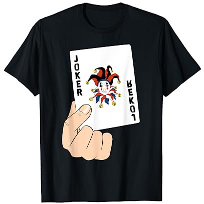 Lustiges Joker Karte Spielkarte Zocker Narr T-Shirt