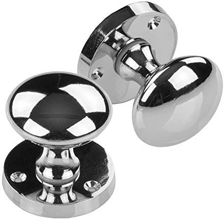 Golden Grace 3X Chrome Mortice Sprung Door Knob Set Pack Pair (Knob Set)