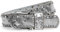 Caspar GU292 Damen Gürtel mit dezentem Strass und Nieten Dekor, Gürtelgröße:95 [für Körperumfang 96-100 cm], Farbe:silber