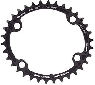 Rotor Unisex – Cadena Ovalada para Adultos BCD110x4 55 Exterior para ALDHU, VEGAST y Todas Las manivelas Shimano de 4 Orificios, Color Negro