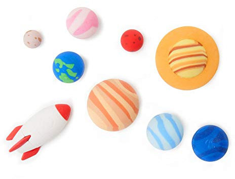 Legami SES0001 Solar System Radiergummi, 9 Stück