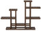 Yaheetech Blumentreppe 6 Ebenen Pflanzenregal Outdoor Balkon, Blumenregal Holz, Mehrstöckig Pflanzentreppe Blumenständer Holzregal für Drinnen und Draußen, 120,5x25x96,5 cm