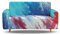 Tanboank Sofabezug 1 2 3 4 Sitzer Sofa,Blaue, Rote, Künstlerische Textur Sofa Hussen Stretch Sofa überzug Ecksofa Stretch Sofahusse Couch Cover I Form Sofaüberwurf L Form 190-230 cm