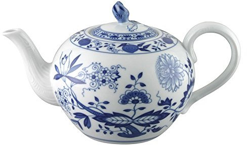 Hutschenreuther Vorteilset 4 Stück Blau Zwiebelmuster Blau Zwiebelmuster Teekanne 12 P. 02001-720002-14240 und Gratis 1 x Trinitae Körperpflegeprodukt