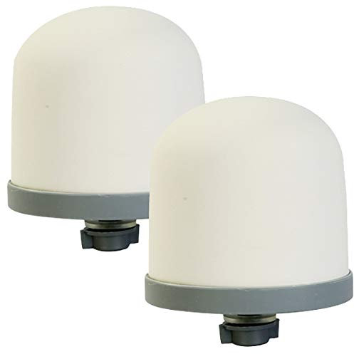 Huining - Filtro dell'acqua a cupola in ceramica, pre-filtrazione Zen, filtro di ricambio da 0,15 a 0,5 micron, per sistema di filtrazione a secchio d'acqua domestico 2PCS (ceramic filter2)