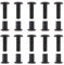 eMagTech Hülsenschrauben Verbindungsschraube Schrankverbinder mit Hülse Schraubpfosten, M6 x 20mm, Lochdurchmesser 8 mm, 10 Stück