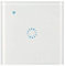 Smart Light Switch, Smart Home WiFi Wireless Panel Touch Wall Light Remote Control Switch Works with Alexa and Google Home, APP Remote Control (White 1 Gang)
