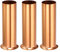 sourcing map 3 Stück Kerzenfassung Lüster Hülsen Kronleuchter Lampenfassung 3,9 Zoll Groß Rosegold