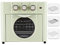 Household multi-function oven with visual window 18L large-capacity air fryer knob operation timing/temperature control (Color : Groen)