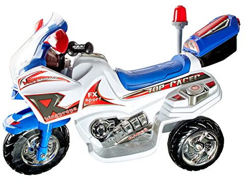 Goldhofer Kinder Motorrad Elektrisch Topracer Baby Car in 4 Farben (Blau)
