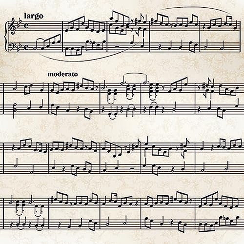 20 Servietten Musik Noten spielen als Tischdeko. Papierservietten mit Motiv. Auch für Decoupage und Serviettentechnik 33x33cm