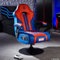 X-Rocker Official Marvel Spider-Man Gaming Chair, Foldable Audio Pedestal with Wireless Bluetooth 2.1 Speakers, Sound Reactive Vibration, Gaming Seat for Kids & Juniors - Elite Edition