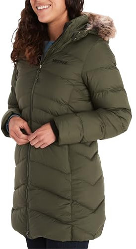Marmot Damen Wm's Montreal Coat, Leichte Daunenjacke, wasserdichter Daunenparka, warmer Wintermantel, regendichte Winterjacke, winddichte Funktionsjacke mit Kapuze, Nori, S