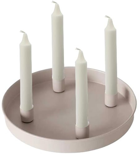 Goowafur Magnet Kerzentablett Für Stabkerzen,Metall Kerzenständer Mit 4 Magnetischen Haltern,für Stabkerzen, Stumpenkerzen, Kerzenständer, Dünne Stab-Teelichtkerze