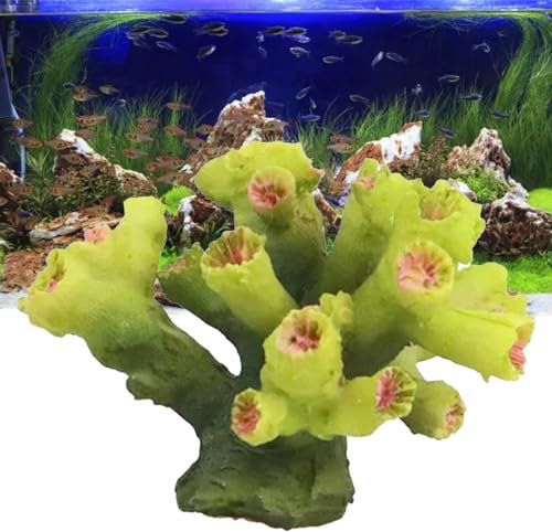 Molyorch 1 Stücke Landschaft Koralle, Künstliche Korallepflanze Silikon, Aquarium Seetang, für Aquarien, Dekoration, Aquarien, Ornamente, künstliche Kunststoffpflanzen