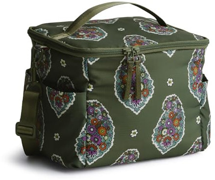 Vera Bradley Hielera de poliéster Ripstop para Mujer, Kew Gardens Green, Talla única