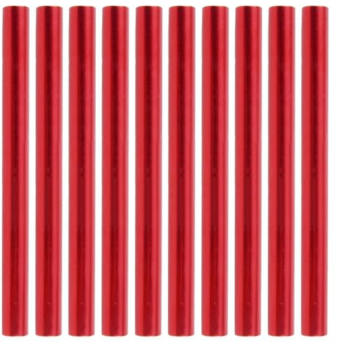 TRIWONDER Zeltstange Reparatur Set, Aluminium Zeltgestänge Reparaturset für Durchmesser 7.9mm - 8.5mm Zeltstange (Rot - 10 Stück, 11mm)
