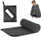 Serviette Sport Musculation, Serviette Microfibre, Serviette Plage Compacte, Serviette de Bain de Voyage, pour Le Sauna, La Randonnée, La Randonnée, Gris Foncé, 100 x 50cm, avec 1 Sac en Filet