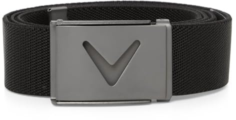 Callaway Golf Herren V-Web Cut To Gürtel - Kaviar - Einheitsgröße