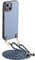 GoodcAcy Cover con Cordino Compatibile con Oppo Reno 12,Antiurto Tracolla Custodia,TPU+PC Bumper Antigraffio,Silicone Bumper Protettivo Case,Cordino per Telefono rimovibile Tracolla,Blu