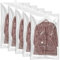 5 Stück Hängend Vakuumierbeutel Kleidung - 110x70cm Vakuum Kleiderbeutel, Transparente Vacuum Bags für Clothing mit Kleiderhaken, Vakuumbeutel für Kleidung für Anzüge, Mäntel, Kleider und Talare
