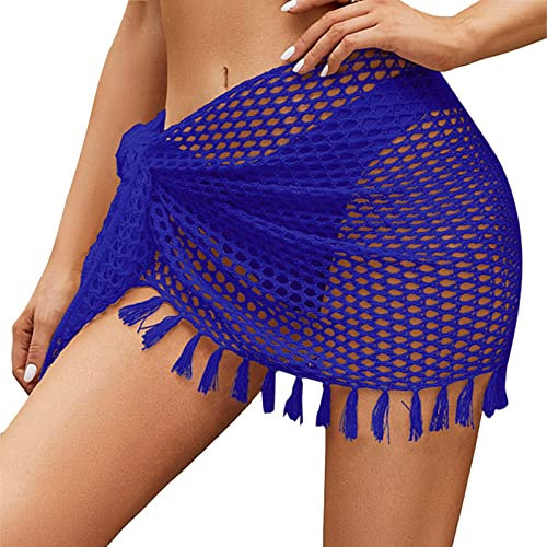 Damen Sale Must Haves Damen Rock Sommer Halb Rock Gestrickte Sexy Ausgehöhlt Sonnencreme Shirt Unregelmäßigen Vorhang Karierte Röcke Kinder