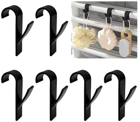 Rixotix 6 ganci per radiatori rotondi, portasciugamani termosifoni, ganci multiuso per radiatori rotondi, portasciugamani, riscaldamento, ganci in ABS, riscaldamento per tutti i termosifoni standard