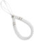 CHUQING Handykette Kurz Handyband Perlen Phone Lanyard Handschlaufe Handy Perlenkette Anhänger Kette Handgelenk Weiß