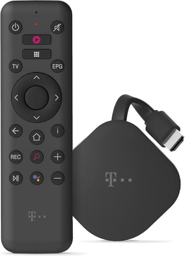 Telekom MagentaTV Stick schwarz 4K UHD HDMI Streaming Bluetooth Fernbedienung