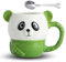 VELCUMA Tazza in Ceramica Panda, Tazza Caffè 3D Animale, Idea Regalo Originale