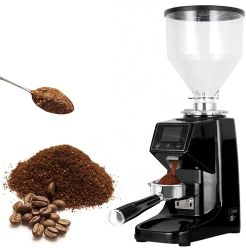 HNBYLMM Coffee Grinder Electric, 200W Electric Coffee Bean Grinders with 19 Precise Grind Setting, 304 Stainless Steel Blades and Removable Bowls, for Commercial and Domestic Use,1500ML