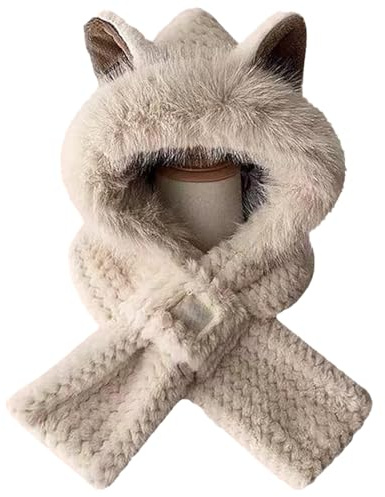 Lainiaoly Écharpe Chaude À Capuche 2 En 1 – Chapeau Et Écharpe 2 En 1 | Chapeau D'hiver Cache-cou | Épaisse Pour Et Femmes | Chaud À Capuche | Épaisse Pour Et Femmes