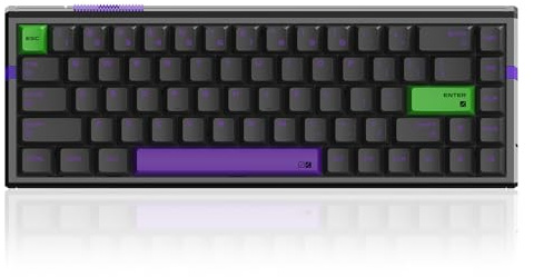 ATK RS6 Ultra Hall Effect Gaming Keyboard – 65% Layout, Hot-Swappable Switches, RGB Backlight with Music Sync, Custom Actuation, 8000Hz Polling, N-Key Rollover (Night Hunter, TTC RGB Magneto)