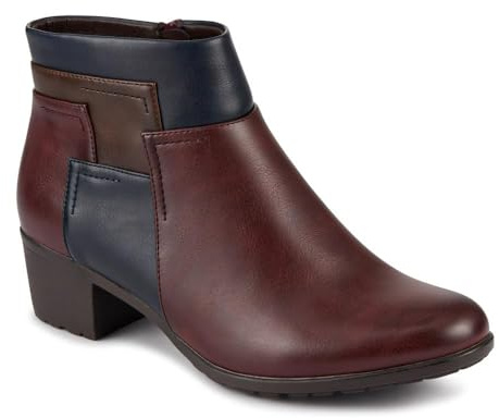 Pavers Womens Block Heel Ankle Boots With Inside Zip | Autumn Winter Collection | Boot | Block