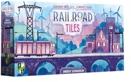 Cranio Creations - Railroad Tiles, Energy Expansion | Espandi il tuo Viaggio con Tralicci e Pale Eoliche! - 1-4 Giocatori, 45 Min - Età 8+ - Espansione - Edizione Italiana