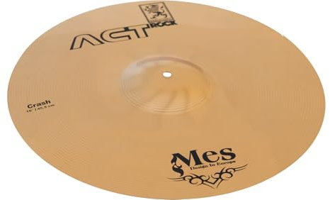 MES 18 Crash Becken für Schlagzeug (Act Series Drum Becken, Material: Bronze, gehämmert)